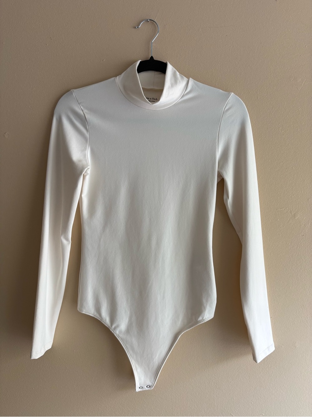 Abercrombie & Fitch A&F Collection Cream Turtleneck Bodysuit Size Small